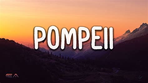 pompeii the song lyrics